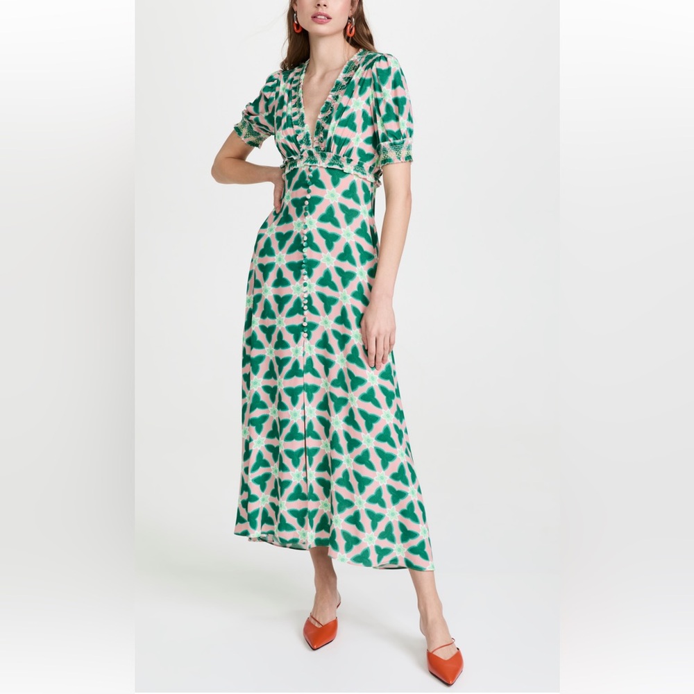 Saloni Lea Smocked Dress